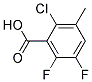 2-CHLORO-5,6-DIFLUORO-3-METHYL-BENZOIC ACID 结构式