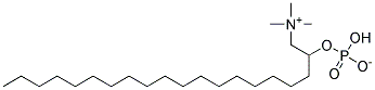 1-OCTADECYLPHOSPHOCHOLINE, SYNTHETIC 结构式