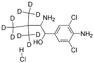 1-(4-AMINO-3.5-DICHLO-RO-PHENYL)-2-TERT-BUTYL-D9-AMINO-ETHANOL-HYDROCHLORIDE 结构式