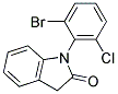 1-(2-BROMO-6-CHLOROPHENYL)INDOLIN-2-ONE 结构式