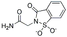 2-(1,1-DIOXIDO-3-OXO-1,2-BENZISOTHIAZOL-2(3H)-YL)ACETAMIDE 结构式