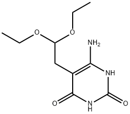 6-氨基-5-(2,2-二乙氧基乙基)-2,4(1H,3H)-嘧啶二酮 结构式