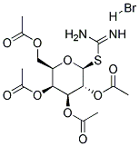 2-(2,3,4,6-TETRA-O-ACETYL-B-D-GALACTOPYRANOSYL)THIOPSEUDOUREA, HYDROBROMIDE 结构式