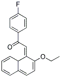 2-(2-ETHOXYNAPHTHYLIDENE)-4'-FLUOROACETOPHENON 结构式