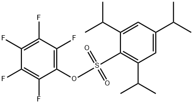 2,3,4,5,6-PENTAFLUOROPHENYL 2,4,6-TRIISOPROPYLBENZENESULPHONATE 结构式