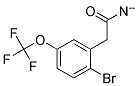 2-BROMO-5-(TRIFLUOROMETHOXY)PHENYLACETONITRIL 结构式