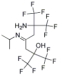 2-AMINO-1,1,1,7,7,7-HEXAFLUORO-6-HYDROXY-2,6-BIS(TRIFLUOROMETHYL)-4-(ISOPROPYLIMINO)HEPTAN 结构式