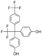 2,2-BIS(4-HYDROXYPHENYL)-2-[4-(TRIFLUOROMETHYL)PHENYL]TRIFLUOROETHAN 结构式