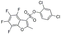 2,4-DICHLOROPHENYL 4,5,6,7-TETRAFLUORO-2-METHYLBENZO[B]FURAN-3-SULPHONATE 结构式