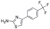 2-AMINO-4-[4-(TRIFLUOROMETHYL)PHENYL]THIAZOL 结构式