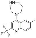 1-[6-METHYL-2-(TRIFLUOROMETHYL)QUINOL-4-YL]HOMOPIPERAZIN 结构式