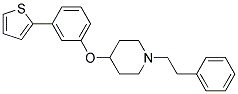 1-(2-PHENYLETHYL)-4-[3-(2-THIENYL)PHENOXY]PIPERIDINE 结构式