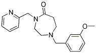 1-(3-METHOXYBENZYL)-4-(PYRIDIN-2-YLMETHYL)-1,4-DIAZEPAN-5-ONE 结构式