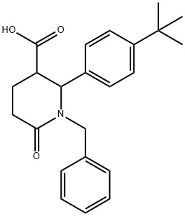 1-Benzyl-2-(4-(tert-butyl)phenyl)-6-oxopiperidine-3-carboxylicacid