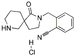 2-((1-OXO-2,7-DIAZASPIRO[4.5]DECAN-2-YL)METHYL)BENZONITRILE HYDROCHLORIDE 结构式