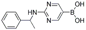 (2-[(1-PHENYLETHYL)AMINO]PYRIMIDIN-5-YL)BORONIC ACID 结构式