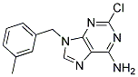 2-CHLORO-9-(3-METHYL-BENZYL)-9H-PURIN-6-YLAMINE 结构式