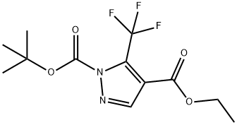 1-(叔丁基)-4-乙基-5-(三氟甲基)-1H-吡唑-1,4-二甲酸酯 结构式