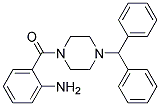 (2-AMINO-PHENYL)-(4-BENZHYDRYL-PIPERAZIN-1-YL)-METHANONE 结构式