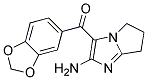 (2-AMINO-6,7-DIHYDRO-5H-PYRROLO[1,2-A]IMIDAZOL-3-YL)(1,3-BENZODIOXOL-5-YL)METHANONE 结构式