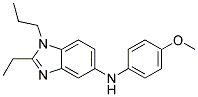 (2-ETHYL-1-PROPYL-1H-BENZOIMIDAZOL-5-YL)-(4-METHOXY-PHENYL)-AMINE 结构式