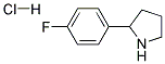 2-(4-FLUOROPHENYL)PYRROLIDINE HYDROCHLORIDE 结构式