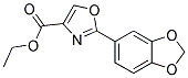 2-BENZO[1,3]DIOXOL-5-YL-OXAZOLE-4-CARBOXYLIC ACID ETHYL ESTER 结构式