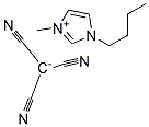 1-丁基-3-甲基咪唑鎓三氰基甲烷化物 结构式