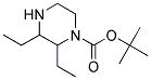 2,3-DIETHYL-PIPERAZINE-1-CARBOXYLIC ACID TERT-BUTYL ESTER 结构式