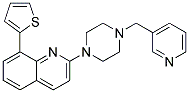 2-[4-(PYRIDIN-3-YLMETHYL)PIPERAZIN-1-YL]-8-(2-THIENYL)QUINOLINE 结构式