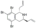 (1S,3S)-1,3-DIALLYL-5,7,8-TRIBROMO-1,2,3,4-TETRAHYDROISOQUINOLINE 结构式