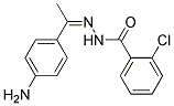 2-CHLORO-BENZOIC ACID [1-(4-AMINO-PHENYL)-ETHYLIDENE]-HYDRAZIDE 结构式