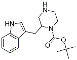 2-(1H-INDOL-3-YLMETHYL)-PIPERAZINE-1-CARBOXYLIC ACID TERT-BUTYL ESTER 结构式