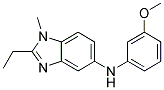 (2-Ethyl-1-methyl-1H-benzoimidazol-5-yl)-(3-methoxy-phenyl)-amine 结构式