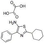 2-CYCLOHEXYL-4-PHENYLTHIAZOL-5-AMINE OXALATE 结构式