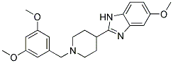 2-[1-(3,5-Dimethoxybenzyl)piperidin-4-yl]-5-methoxy-1H-benzimidazole 结构式