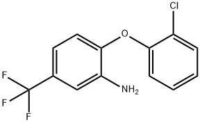 2-(2-CHLOROPHENOXY)-5-(TRIFLUOROMETHYL)ANILINE 结构式