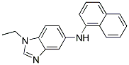 (1-ETHYL-1H-BENZOIMIDAZOL-5-YL)-NAPHTHALEN-1-YL-AMINE 结构式