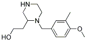 2-[1-(4-METHOXY-3-METHYL-BENZYL)-PIPERAZIN-2-YL]-ETHANOL 结构式