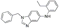 (1-BENZYL-1H-BENZOIMIDAZOL-5-YL)-(2-ETHYL-PHENYL)-AMINE 结构式