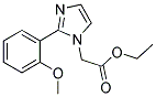 [2-(2-METHOXY-PHENYL)-IMIDAZOL-1-YL]-ACETIC ACID ETHYL ESTER 结构式