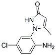 1-(2-AMINO-5-CHLOROPHENYL)-5-METHYL-PYRAZOL-3-ONE 结构式