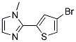2-(4-Bromo-thiophen-2-yl)-1-methyl-1H-imidazole 结构式