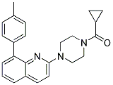 2-[4-(CYCLOPROPYLCARBONYL)PIPERAZIN-1-YL]-8-(4-METHYLPHENYL)QUINOLINE 结构式