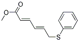 (2E,4E)-6-PHENYLSULFANYL-HEXA-2,4-DIENOIC ACID METHYL ESTER 结构式