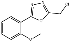 2-(氯甲基)-5-(2-甲氧苯基)-1,3,4-噁二唑 结构式