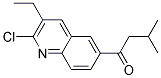 1-(2-CHLORO-3-ETHYL-QUINOLIN-6-YL)-3-METHYL-BUTAN-1-ONE 结构式