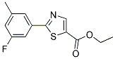 2-(3-FLUORO-5-METHYL-PHENYL)-THIAZOLE-5-CARBOXYLIC ACID ETHYL ESTER 结构式