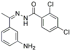 2,4-DICHLORO-BENZOIC ACID [1-(3-AMINO-PHENYL)-ETHYLIDENE]-HYDRAZIDE 结构式