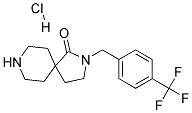 2-(4-(TRIFLUOROMETHYL)BENZYL)-2,8-DIAZASPIRO[4.5]DECAN-1-ONE HYDROCHLORIDE 结构式